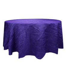 Purple Willow Crinkle Taffeta Round Tonela de mesa decorativa